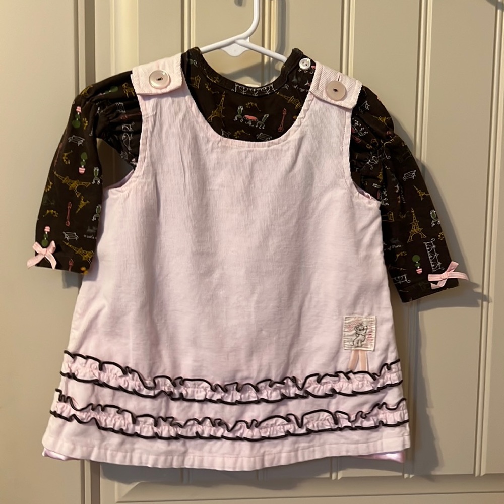 Disney pink corduroy dress